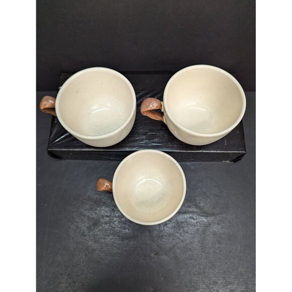 Vintage Poppytrail Metlox Woodlands Tea/Coffee Cup 8 Oz Twisted Handle Set of 3 - Picture 6 of 8